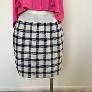 Plaid Sweater Skirt